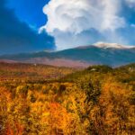 A view of Mount Washington from North Conway