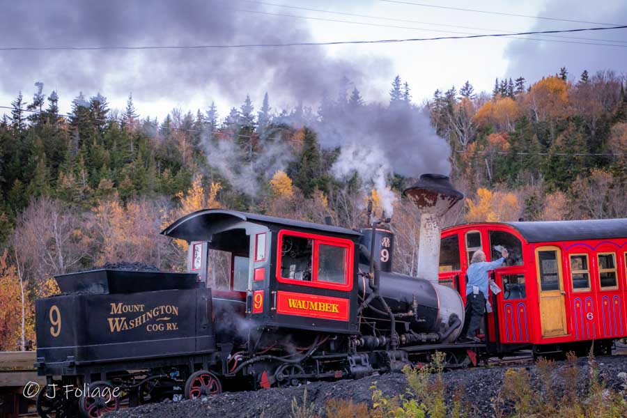 The Cog Rail prepares to make a run up Mount Washington