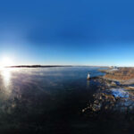 The Winter Island Lighthouse in Salem, Massachusetts