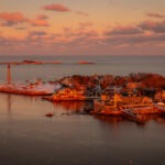 The sunset at Marblehead Neck was wonderful. The suset warmed the 16 degrees that I was standing in.