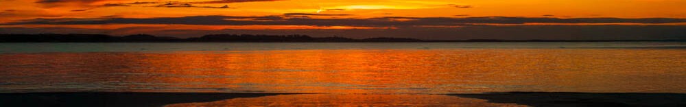 Annisquam Massachusetts beach at sunset