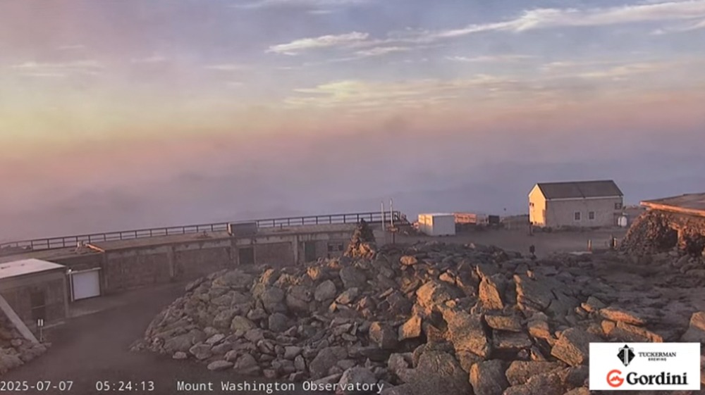 Mount Washington Observatory up in the clouds