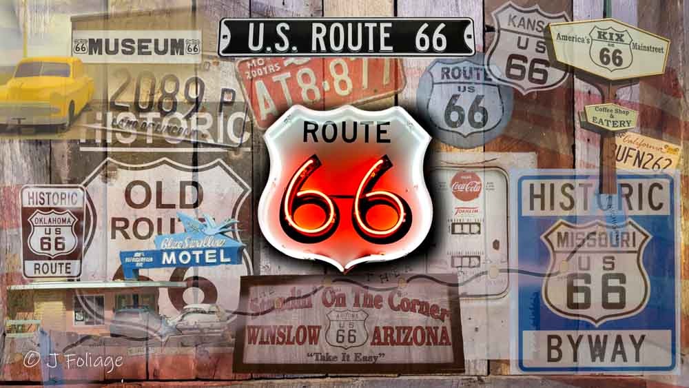Route 66 is America's Main Street. It was made famous in 1946 by the King Cole Trio led by Nat King Cole. Route 66 stretched from Chicago Illinois to Los Angeles California.