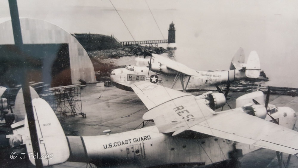 archival image of Coast Guard Rescue PBYs
