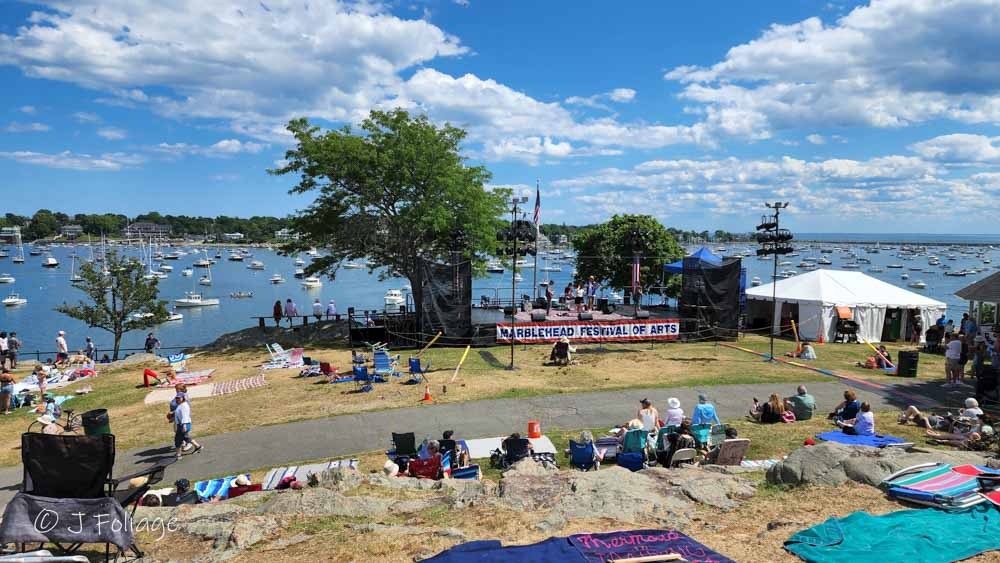 A commanding view of Marblehead harbor from Crocker Park.
