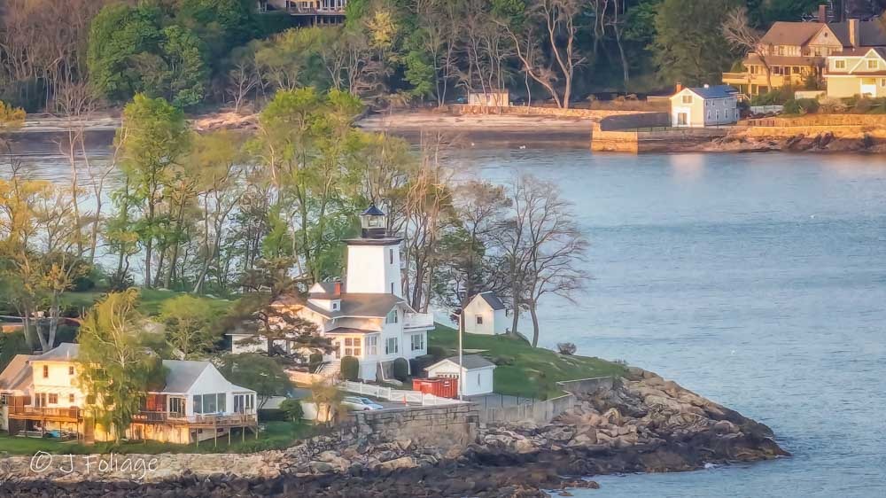 hospital point lighthouse via a drone