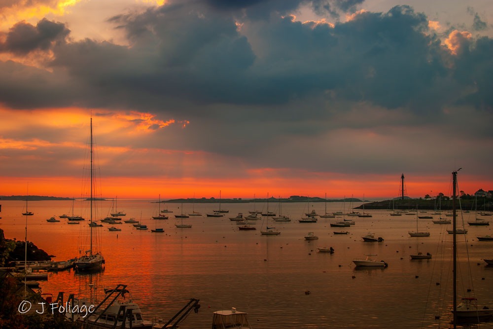 Dawn on Marblehead Harbor from Crocker Park