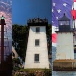 The five lighthouses around Salem Massachusetts