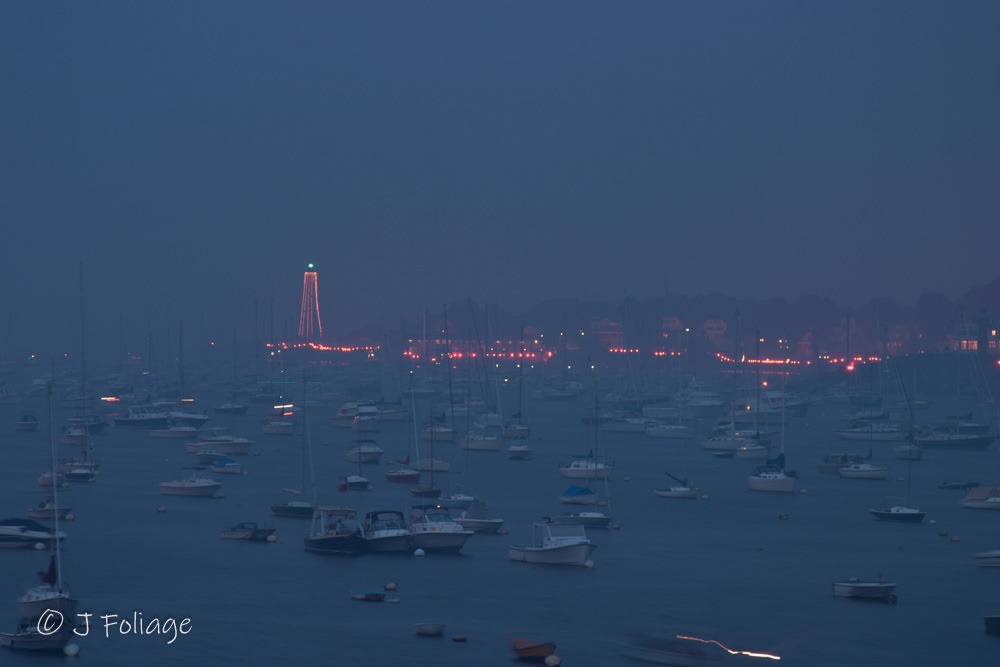 Marblehead lighthouse as seen through the fog
